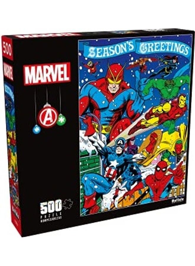 500-Piece Seasons Greetings Jigsaw Puzzle Set 21.inch