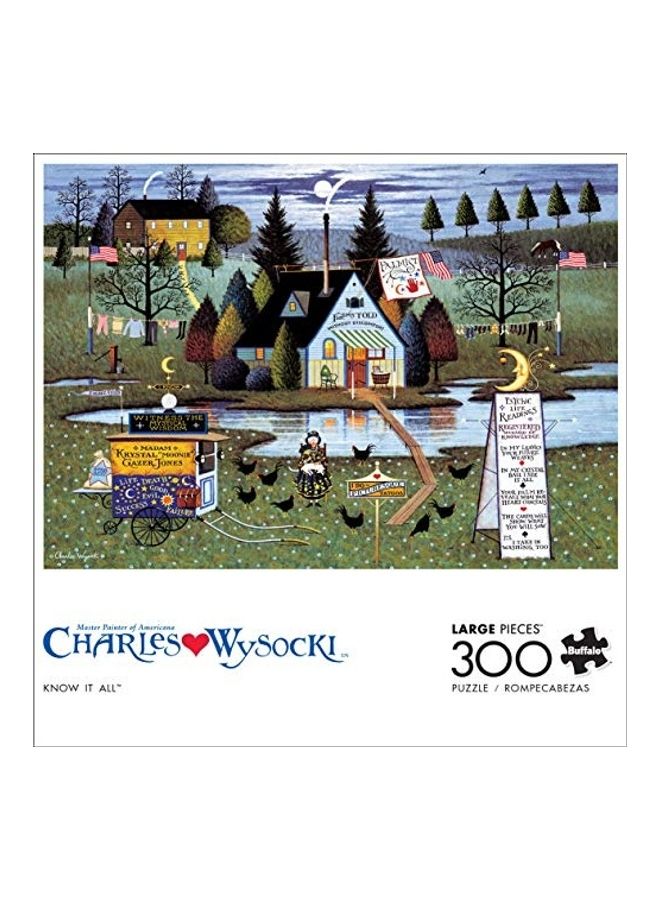 300-Piece Charles Wysocki Know It All Jigsaw Puzzle Set