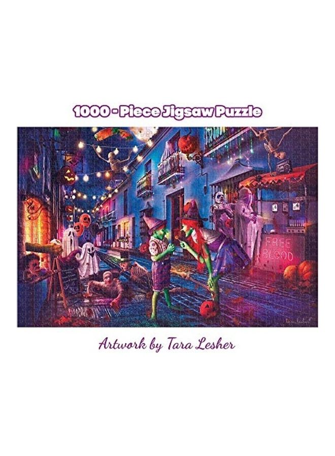 1000-Piece Boo Boulevard Jigsaw Puzzle Set