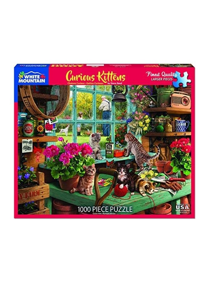 1000-Piece Curious Kittens Jigsaw Puzzles Set