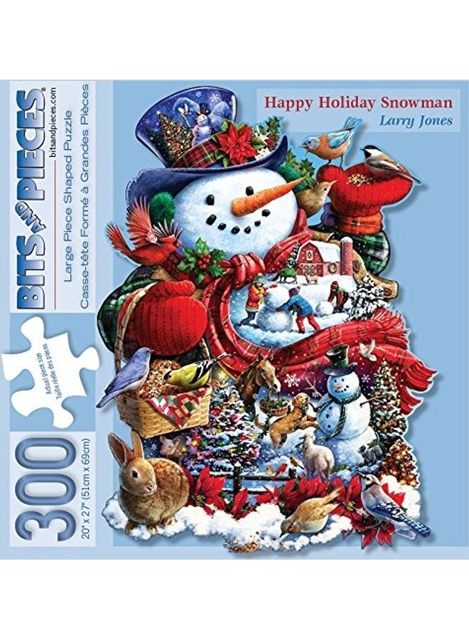 300-Piece Happy Holiday Snowman Jigsaw Puzzles Set