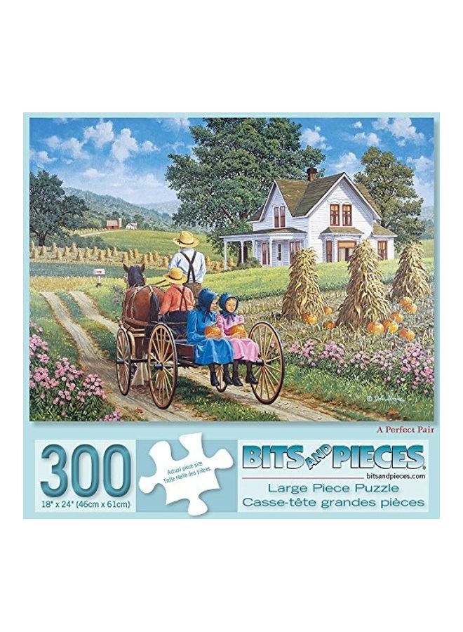 Pack Of 3 300-Piece Stepping Stones Jigsaw Puzzle 18x24inch