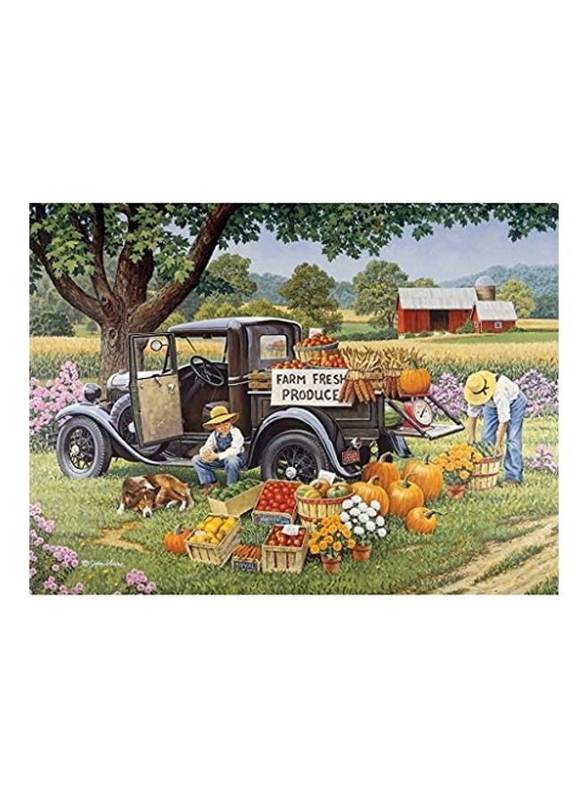 2000-Piece Fall On The Farm Jigsaw Puzzle Set