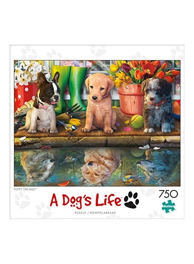 750-Piece A Dog's Life Jigsaw Puzzle Set