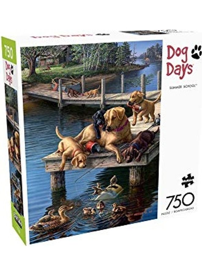750-Piece Summer School Dog Days Jigsaw Puzzle