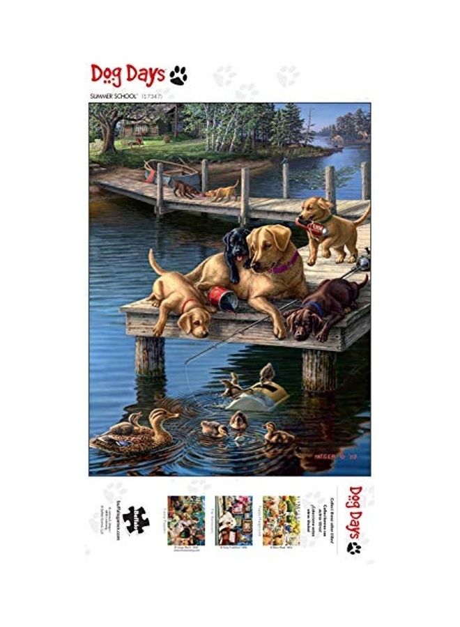 750-Piece Summer School Dog Days Jigsaw Puzzle