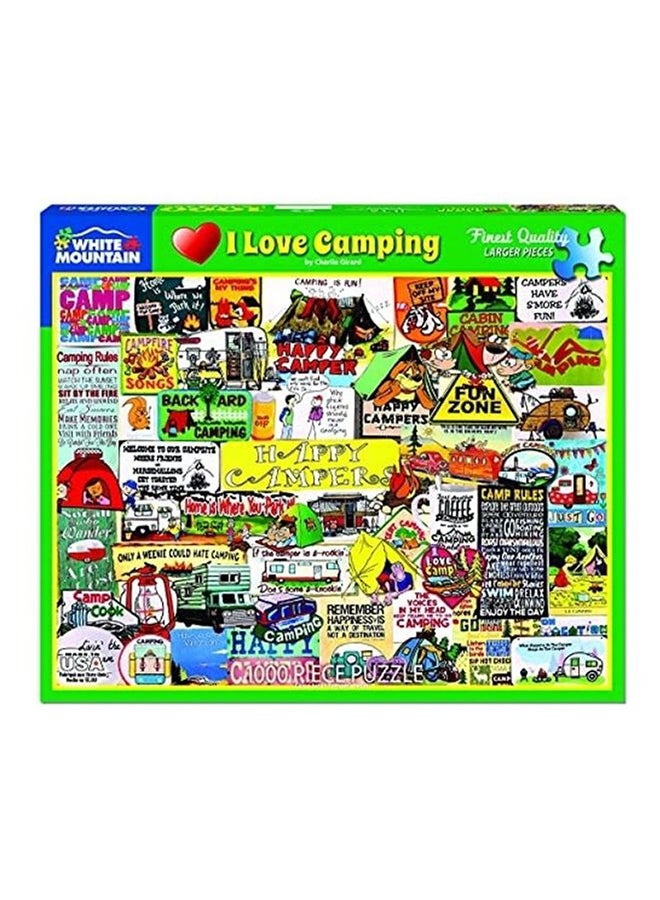 1000-Piece I Love Camping Jigsaw Puzzle Set