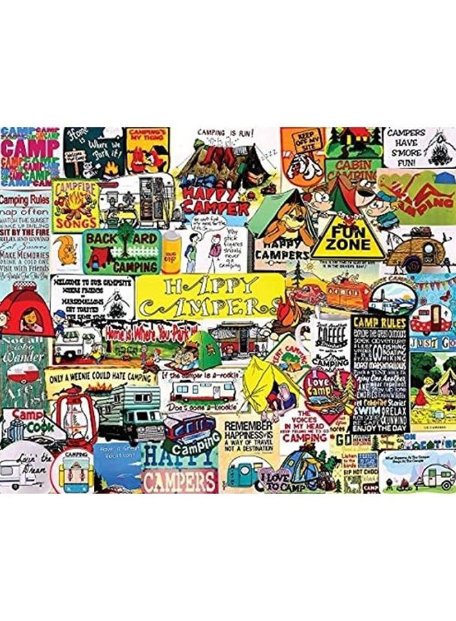 1000-Piece I Love Camping Jigsaw Puzzle Set