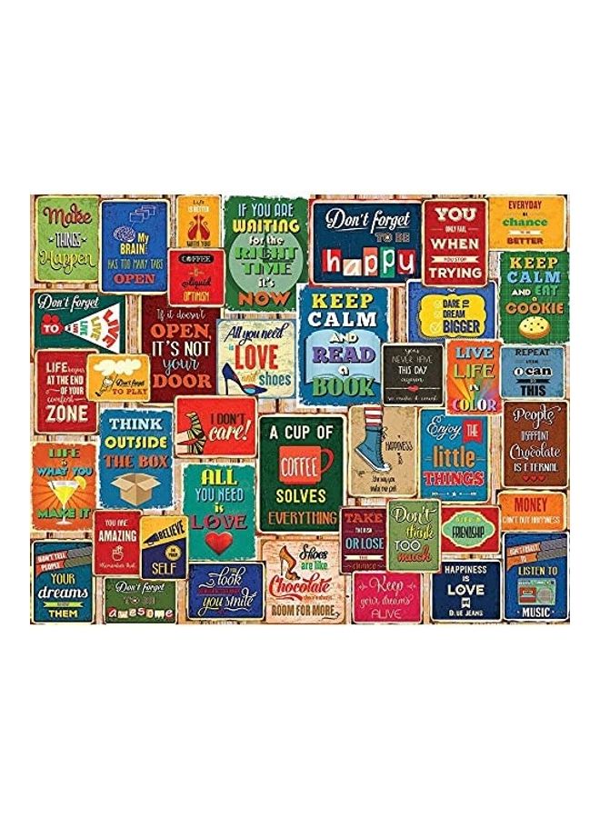 1000-Piece Words Of Wisdom Jigsaw Puzzle Set