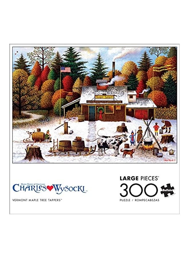 300-Piece Charles Wysockivermont Maple Tree Tappers Jigsaw Puzzles Set