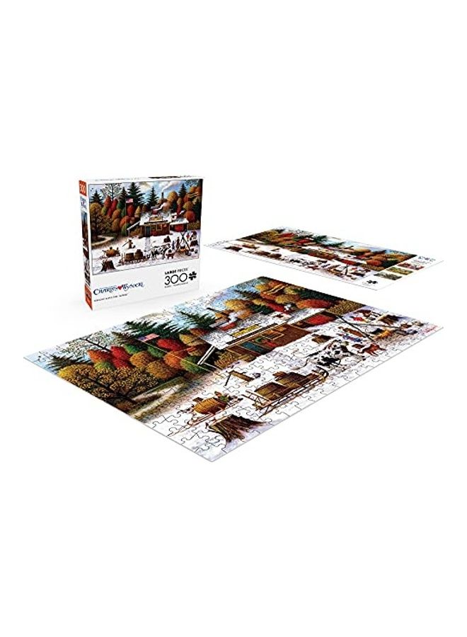 300-Piece Charles Wysockivermont Maple Tree Tappers Jigsaw Puzzles Set