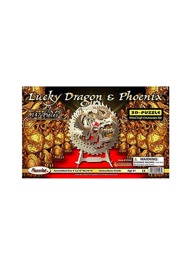147-Piece Lucky Dragon And Phoenix 3D Puzzle 1503