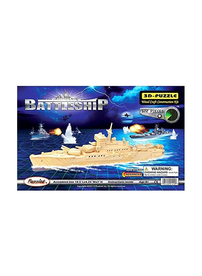 122-Piece Battleship 3D Puzzle