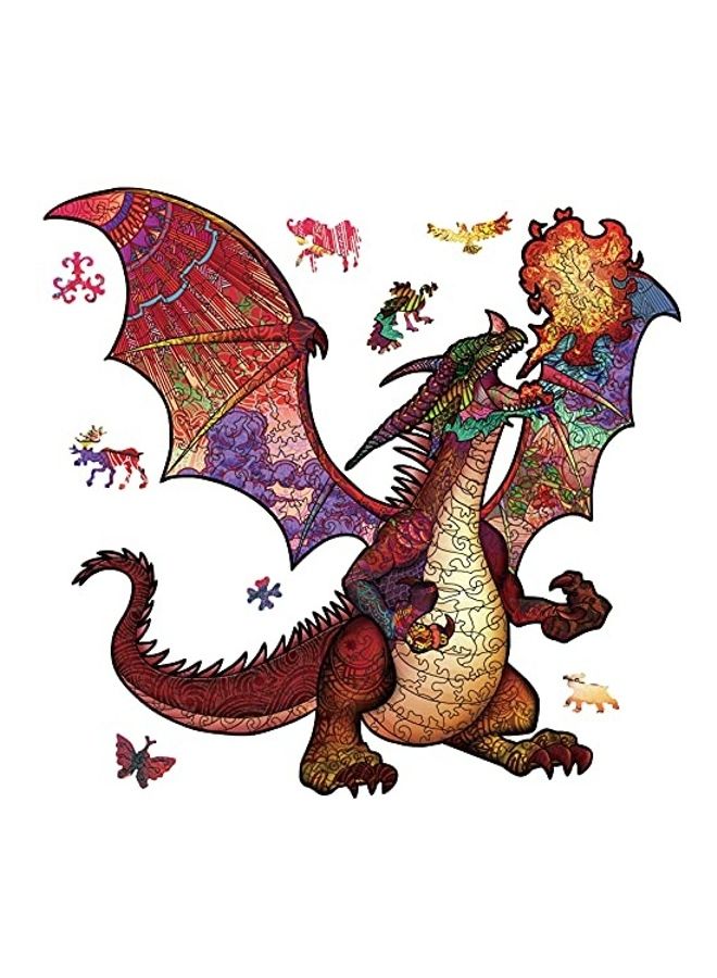 Dragon Themed Wooden Jigsaw Puzzle 11inch