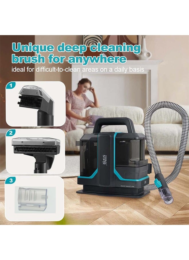 Portable Carpet Spot Cleaner，Wired Dry & Wet Cleaner，Fast Heating，Self-Cleaning，11Kpa Suction Upholstery Multi Surfaces Cleaner For Car Seats, Sofa, Kitchen, Outdoor & More, Removes Spots Spills & Tough Stains