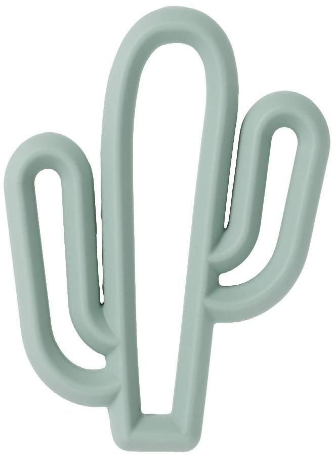 Itzy Ritzy Silicone Baby Teether - BPA-Free Infant Teether with Easy-to-Hold Design and Textured Back Side to Massage and Soothe Sore, Swollen Gums, Cactus