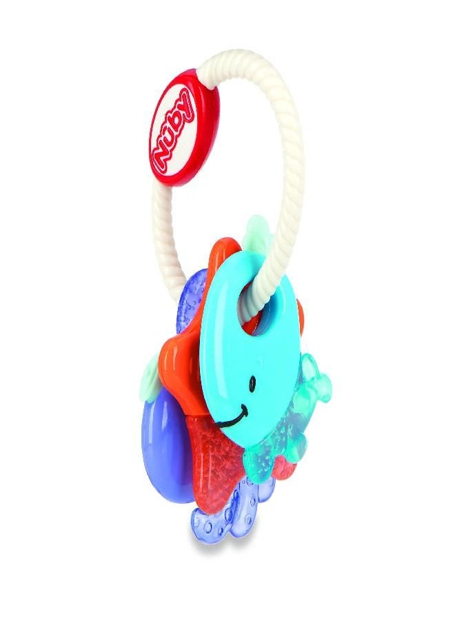 Nuby Ice Gel IcyBite Sea Teether Keys, 3M+