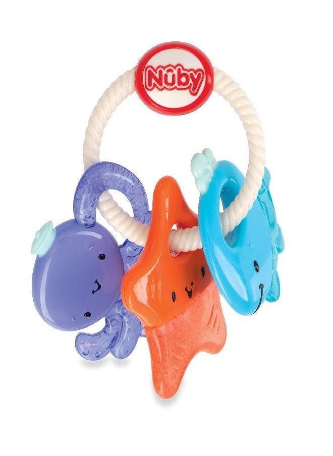 Nuby Ice Gel IcyBite Sea Teether Keys, 3M+