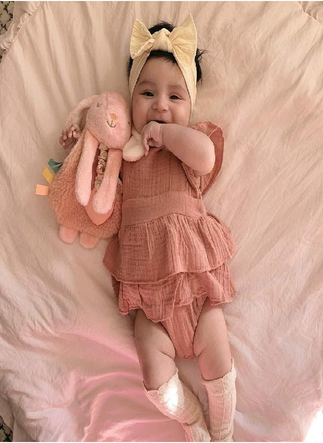 Itzy Ritzy - Itzy Lovey Including Teether, Textured Ribbons & Dangle Arms; Features Crinkle Sound, Sherpa Fabric and Minky Plush; Bunny