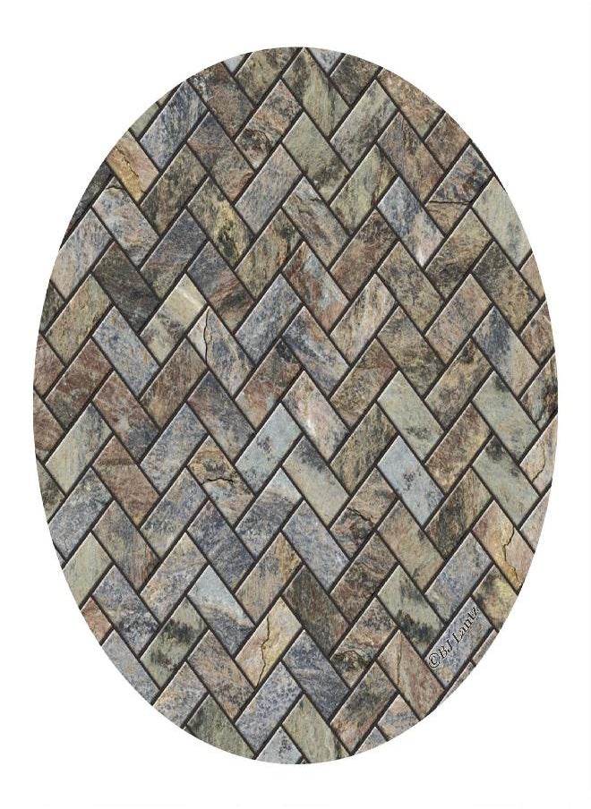 Thirstystone Stone Herringbone Pattern Natural Sandstone Coaster 4 Pack Eco-Friendly, Absorbent, Easily Wipes Clean