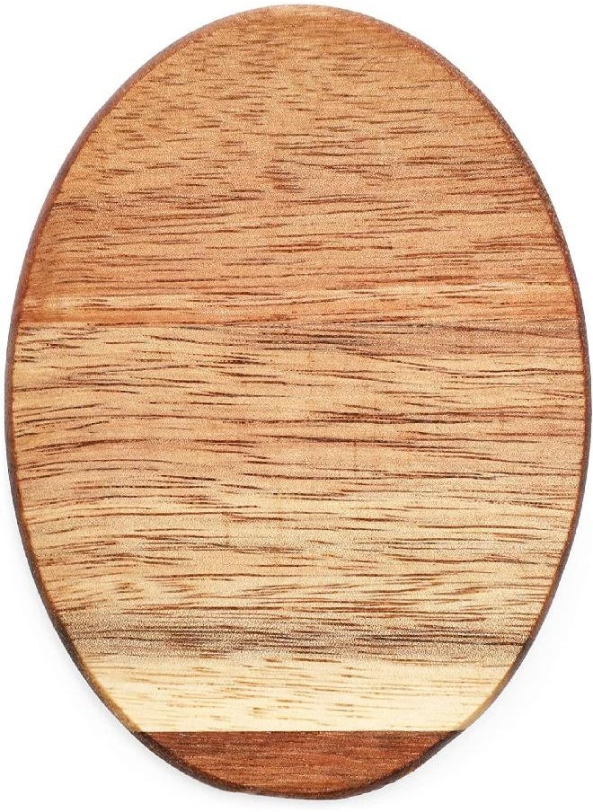 8 Pack Wooden Coasters for Drinks, Coffee Table, Glasses, Tabletops (Dark Brown, 4 in)