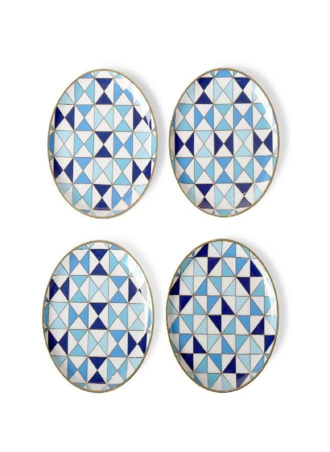 Jonathan Adler Sorrento Coasters, One Size, Blue