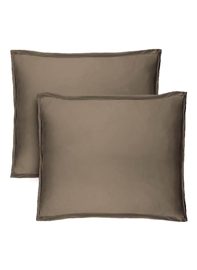 Bare Home King Pillow Shams - Set of 2 - Premium 1800 Ultra-Soft Microfiber - Double Brushed - Bed Pillow Shams (King Pillow Sham Set of 2, Taupe)