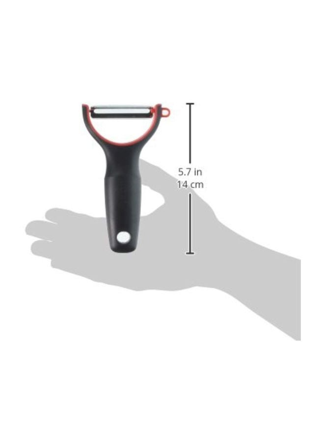 Y-Shaped Peeler Black/Red 6.3x4.2x8inch