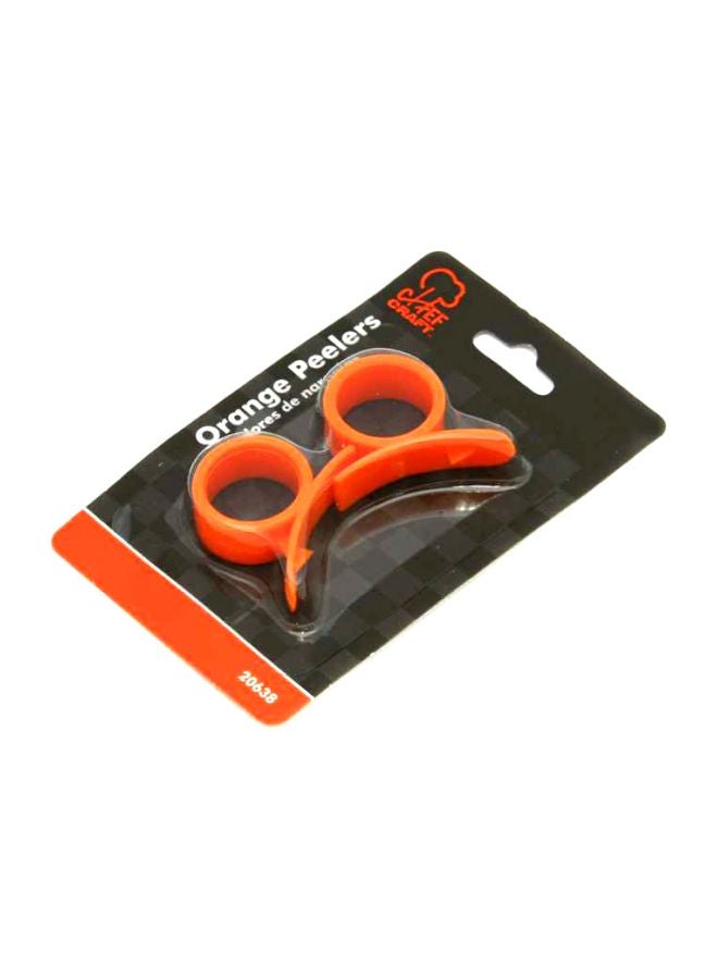 2-Piece Plastic Peelers Orange