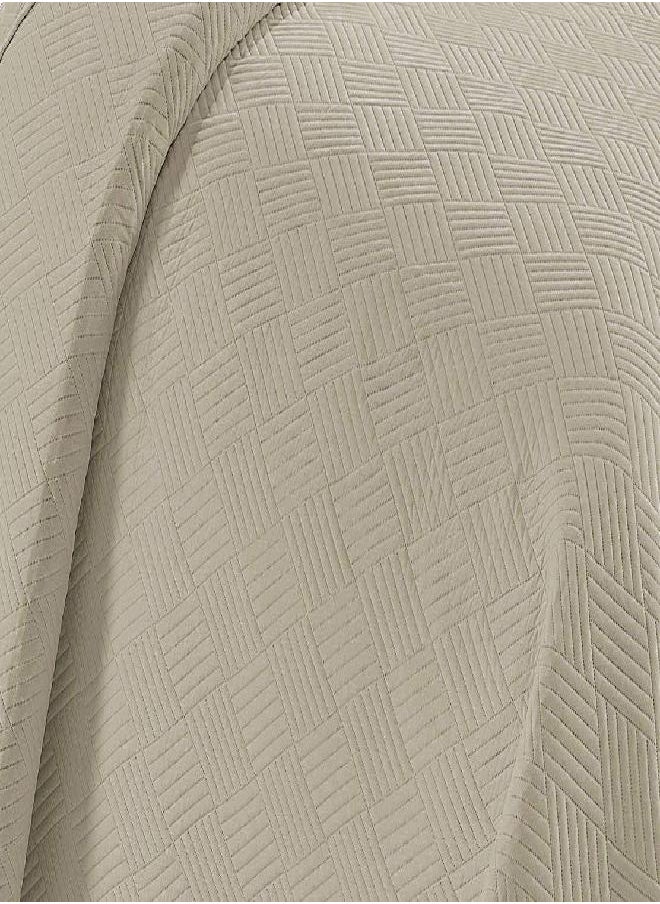 Linen Plus Luxury Oversized Coverlet Embossed Bedspread Set Solid Light Green King/California King Bed Cover New # Ashley