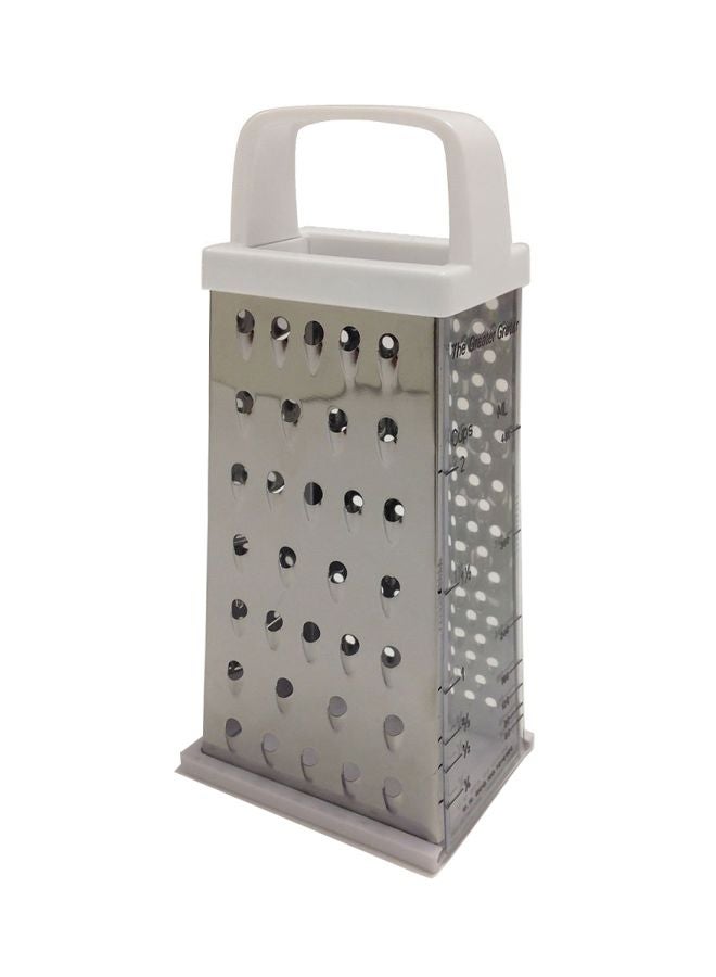 Stainless Steel Grater Silver 8.2x2.8x3.5inch