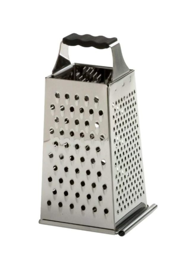 Stainless Steel Grater With Catcher Silver 10inch