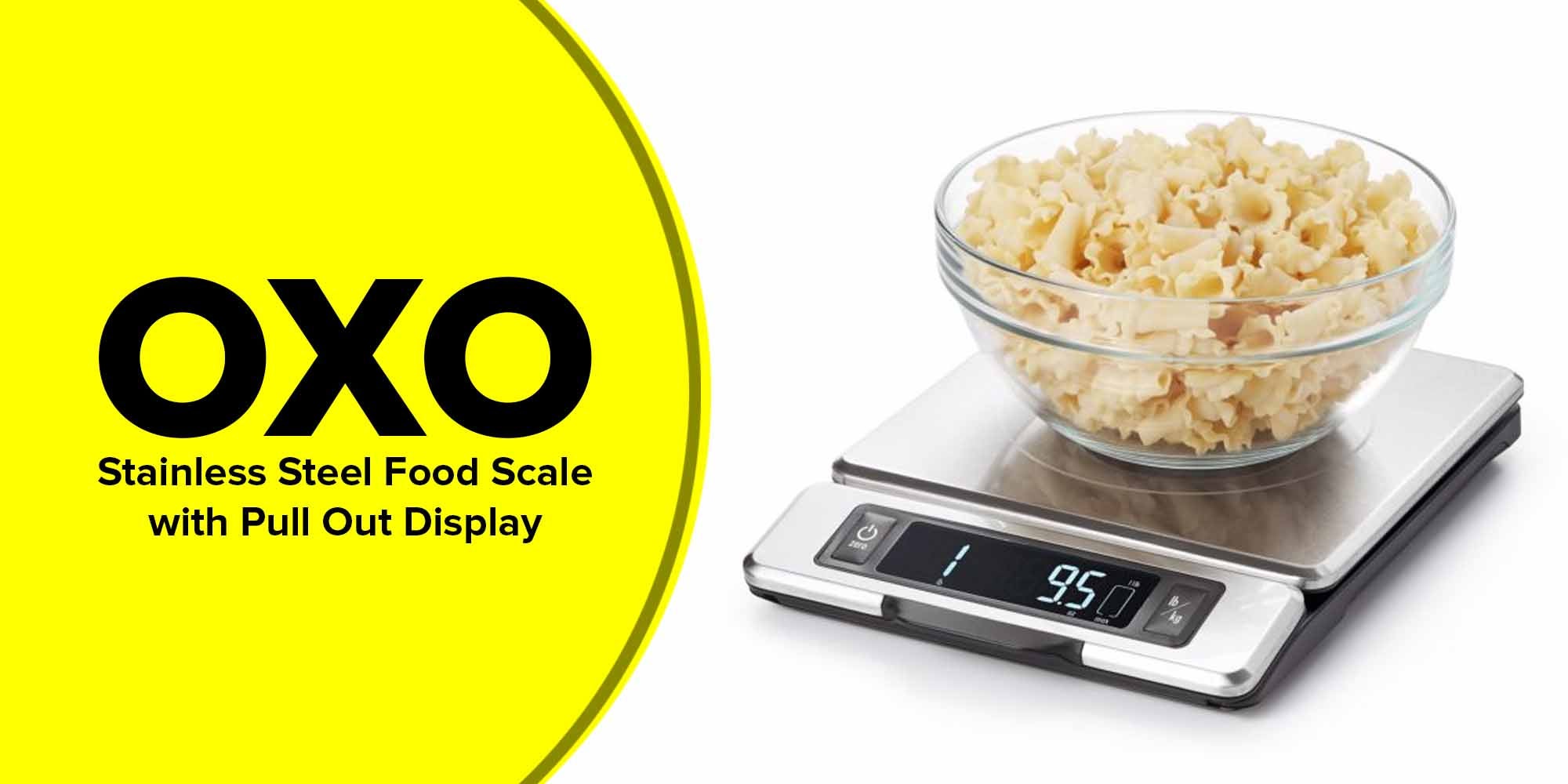 Stainless Steel Food Weighing Scale White 500grams