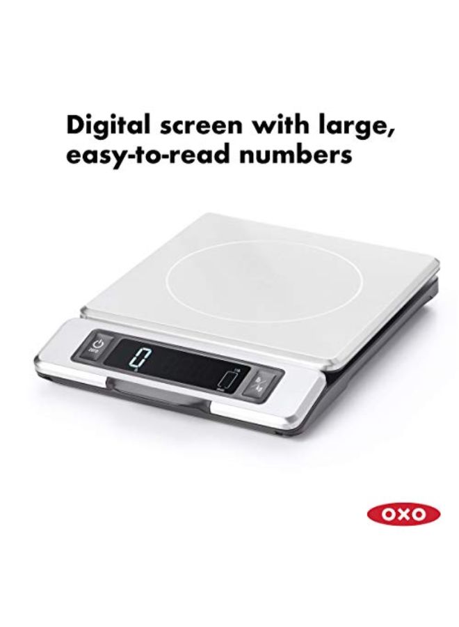 Stainless Steel Food Weighing Scale White 500grams