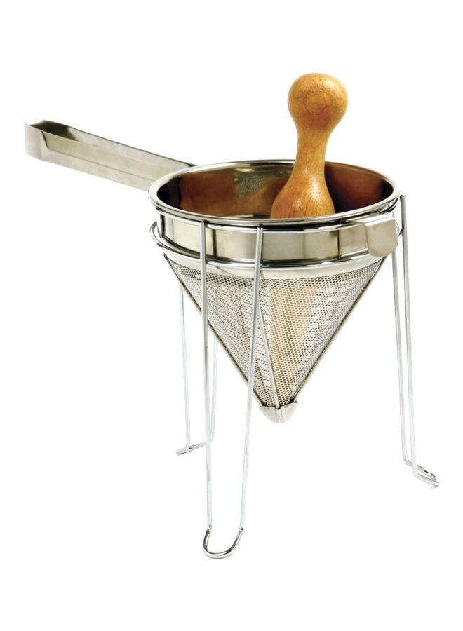 3-Piece Strainer Set Silver 7x7x9inch