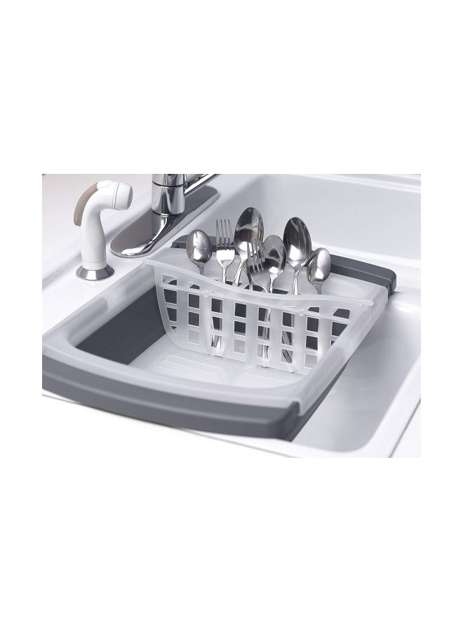 Progressive Collapsible Over Folding Drainer Grey/White 16.5x12.25inch