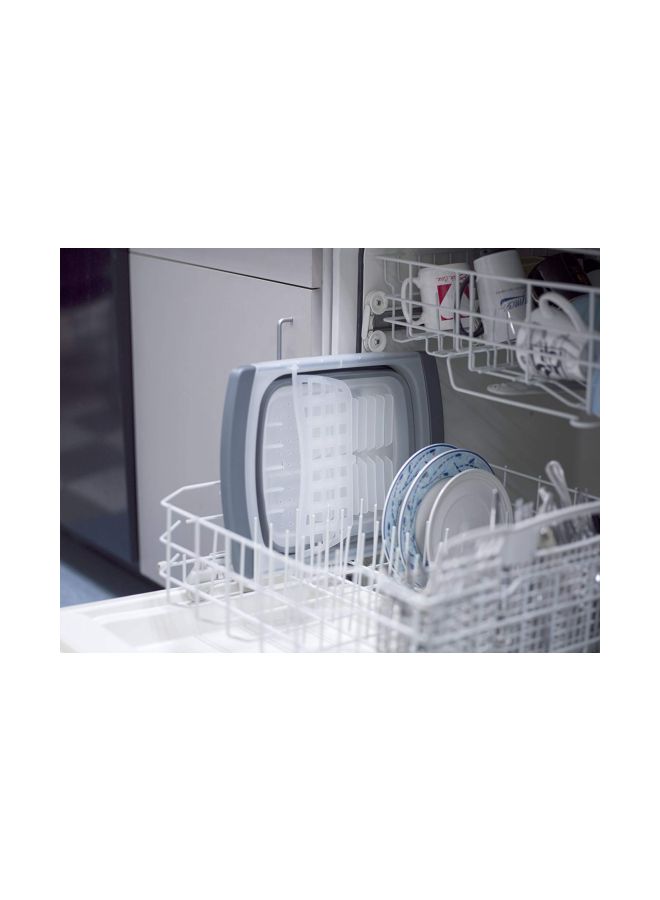 Progressive Collapsible Over Folding Drainer Grey/White 16.5x12.25inch