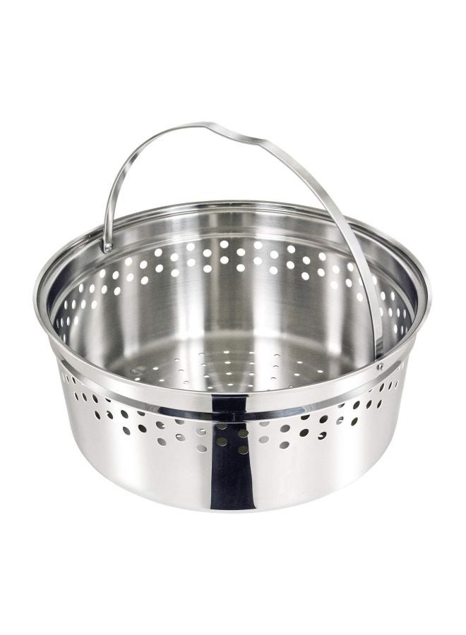 Gourmet Nesting Stainless Steel Colander Silver