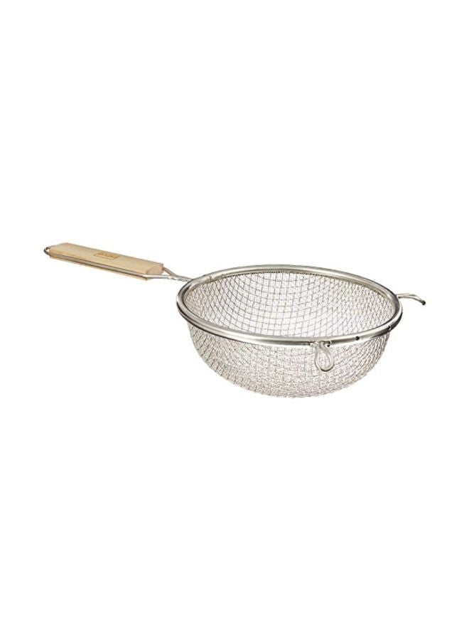 Double Mesh Strainer Silver 8inch