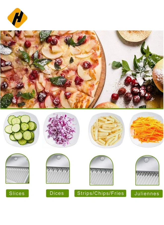 Vegetable Cutter Mandoline Slicer,Once For All.Food Chopper,Dicer Fruit,French Fry Julinner