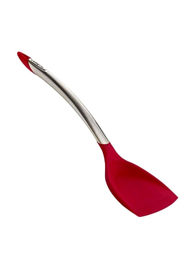 Silicone Wok Turner Red/Silver 12.5inch