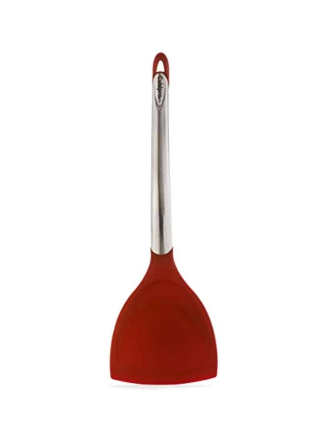 Silicone Wok Turner Red/Silver 12.5inch