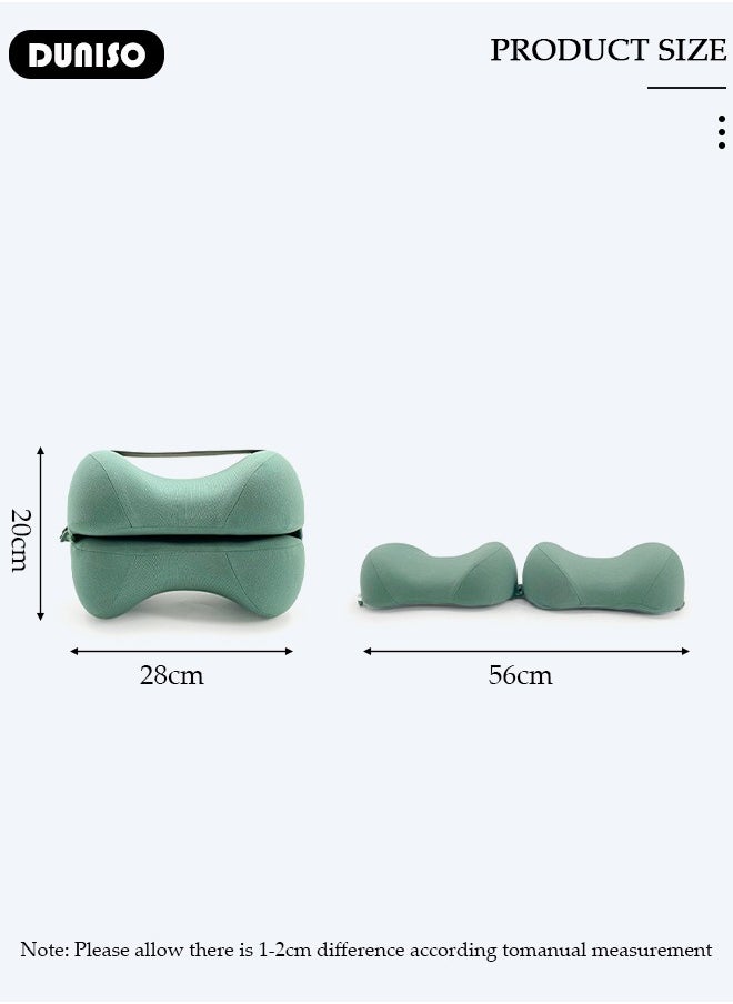 Leg and Knee Foam Support Pillow for Side Sleepers,Memory Foam Pillow Knee Pillows for Hip Pain, Lower Back Pain Relief, Side Sleeper Pillows for Adults, Leg Pillow with Washable Cover