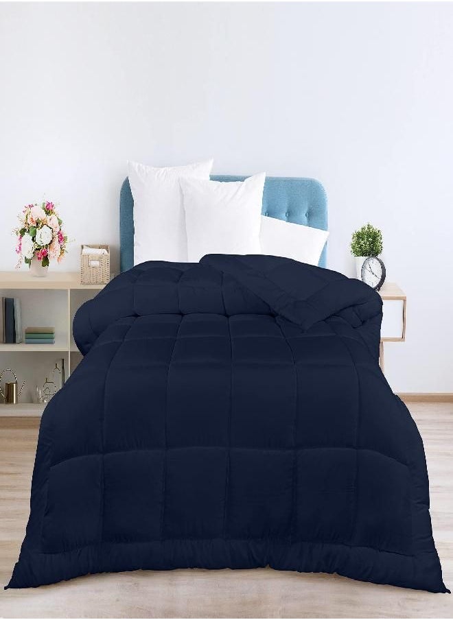 Utopia Bedding All Season Down Alternative Bed Comforter for Queen Bed, Duvet Insert, Comforters Queen Size, Navy Comforter with Corner Tabs, Machine Washable