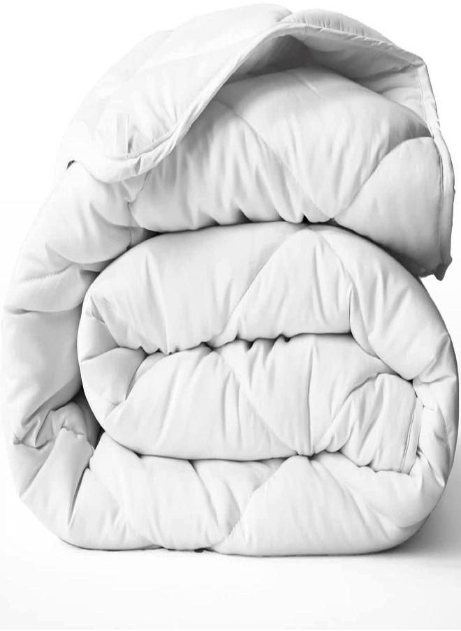 ViscoSoft Queen/Short Queen Microfiber All Seasons Down Alternative Comforter - Cooling Breathable Premium Soft Reversible Microfiber Duvet Blanket