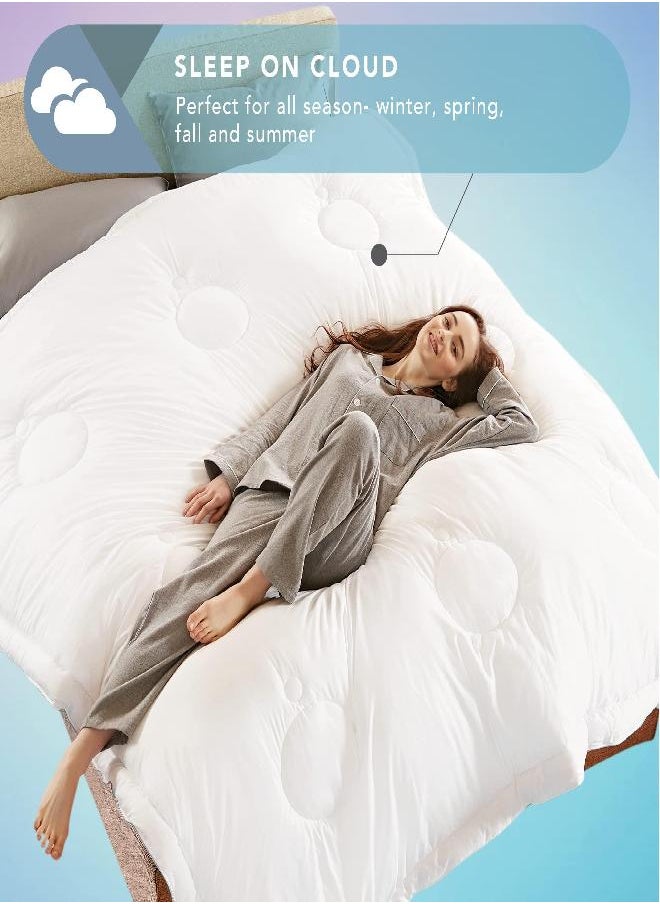 Codi Twin Eucalyptus Lyocell Comforter, Lightweight Duvet Insert, Down Alternative Fill, 88 X 70 Inch