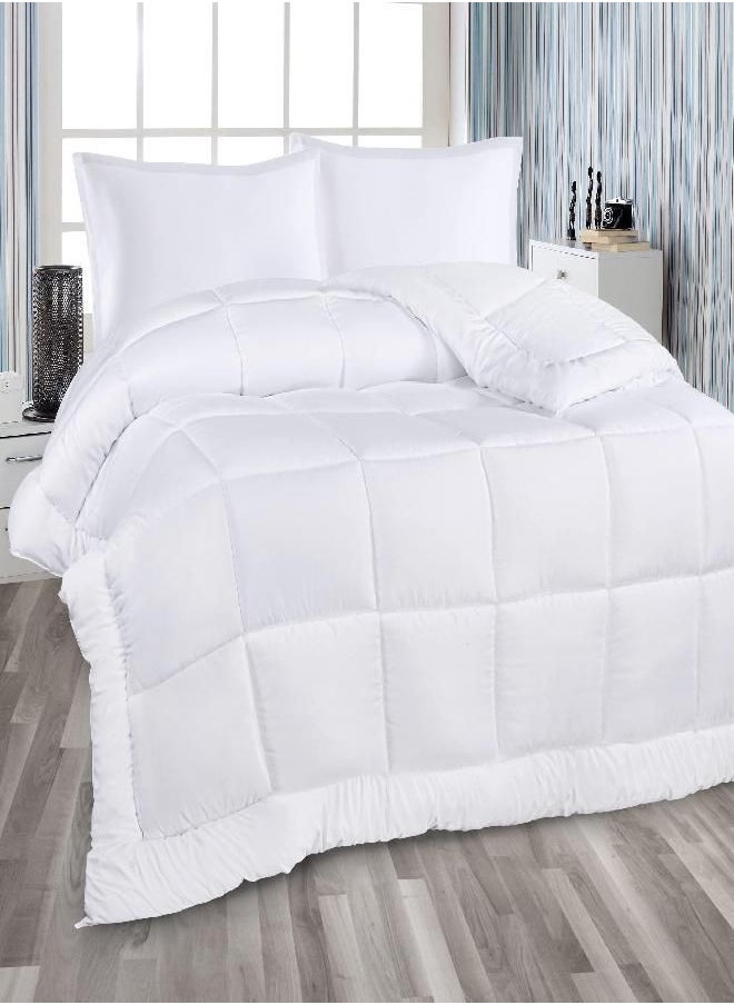 Utopia Bedding All Season Down Alternative Quilted Comforter Full Size- Duvet Insert with Corner Tabs- Machine Washable - Bed Comforter - White