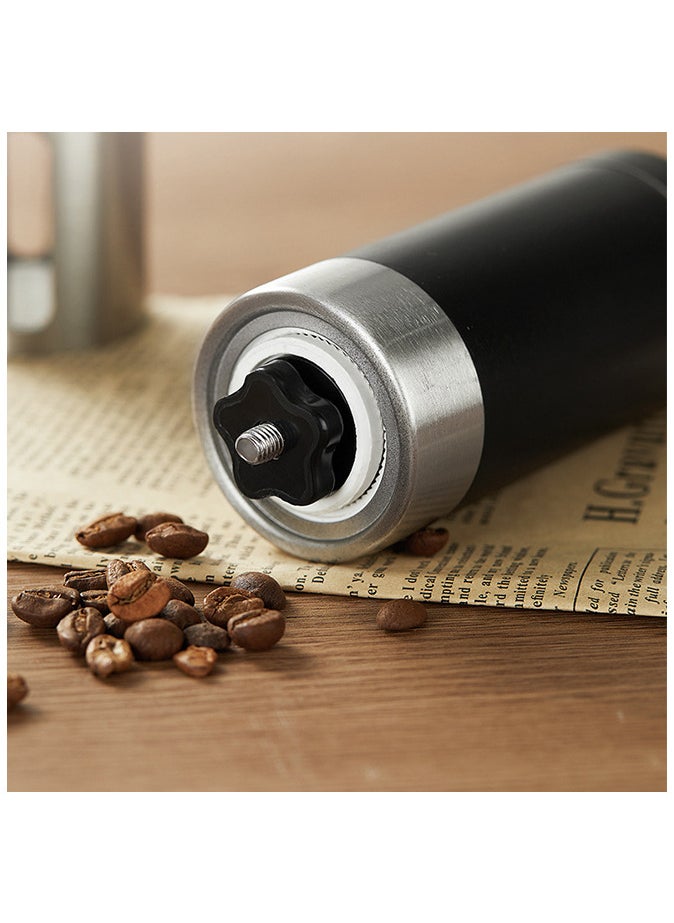 Manual Coffee Bean Grinder black Standard，Portable for Travel Convenient