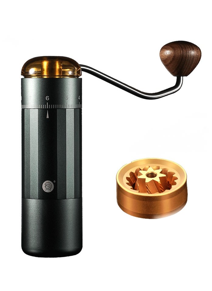 zeroHero Z5 Manual Coffee Grinder with Dual Functionality, 100 Grind Settings, CNC Titanium Burrs, Aluminium Alloy Body – Perfect for Espresso & Pour-Over, 20g Capacity – Available in Grey & Green