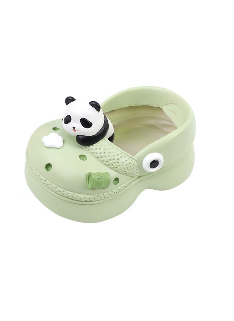 Large Hole Shoe Resin Succulent Plant Gardening Potting Container, Garden Creative Slipper Flower Pot Fun Potted Plant ( Panda)